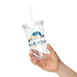 Clear plastic tumbler