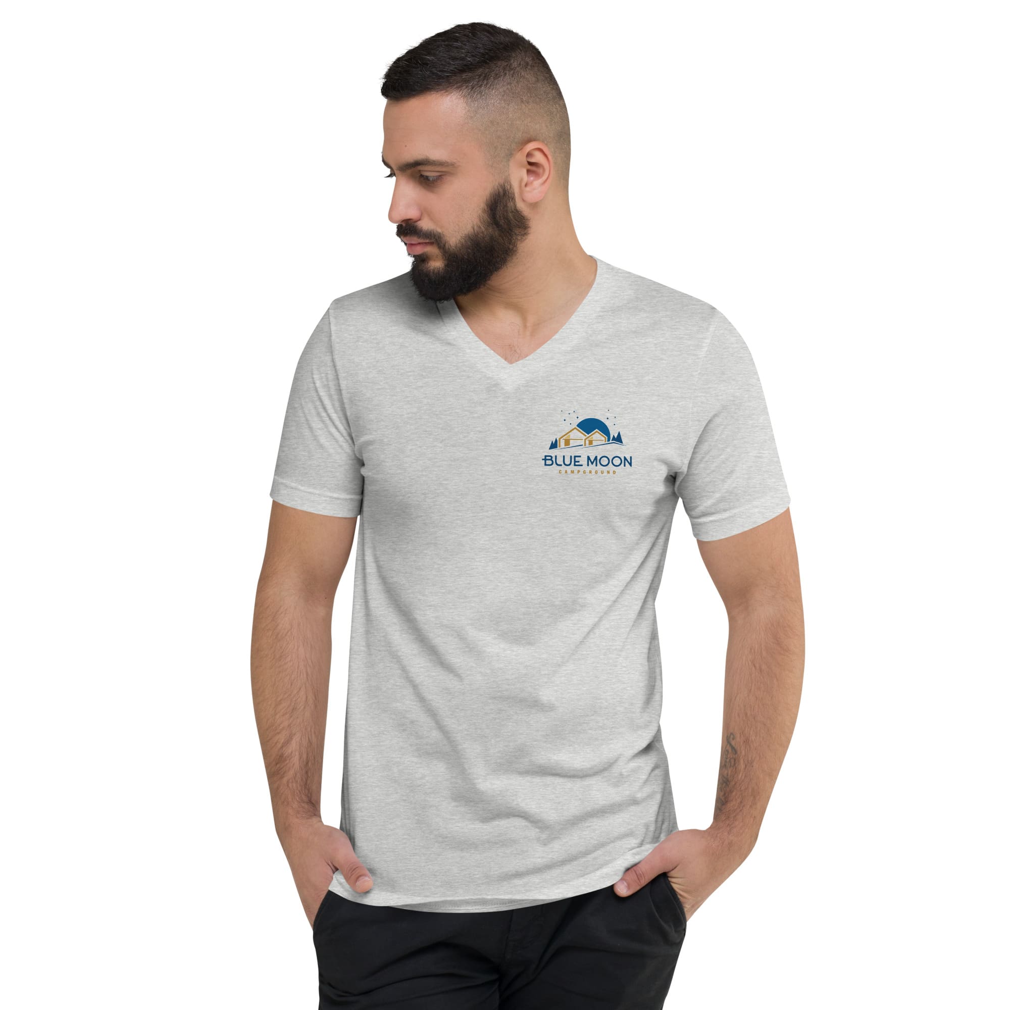 Unisex Short Sleeve V-Neck T-Shirt